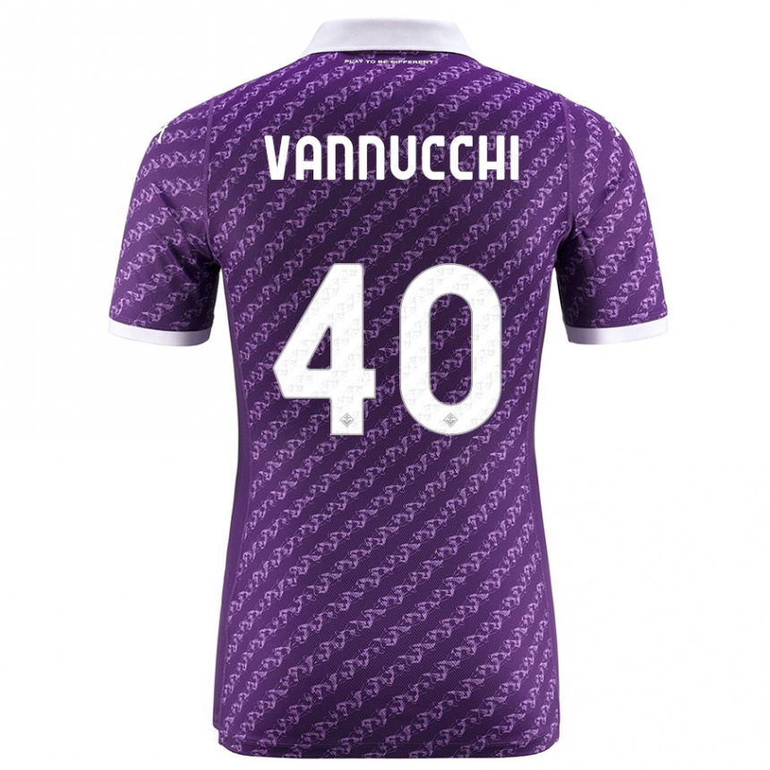 Niño Fútbol Camiseta Tommaso Vannucchi #40 Violeta 1ª Equipación 2023/24