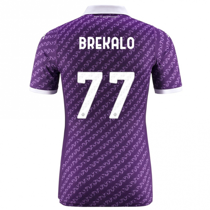 Niño Fútbol Camiseta Josip Brekalo #77 Violeta 1ª Equipación 2023/24