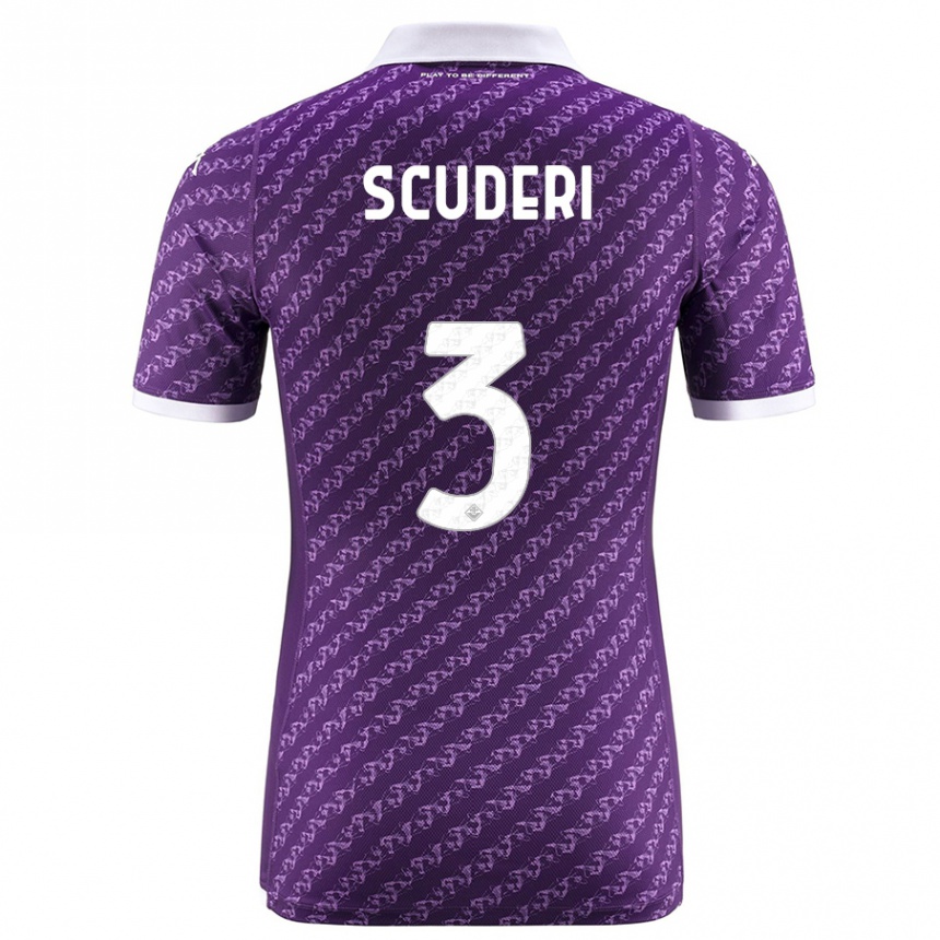 Niño Fútbol Camiseta Giulio Scuderi #3 Violeta 1ª Equipación 2023/24
