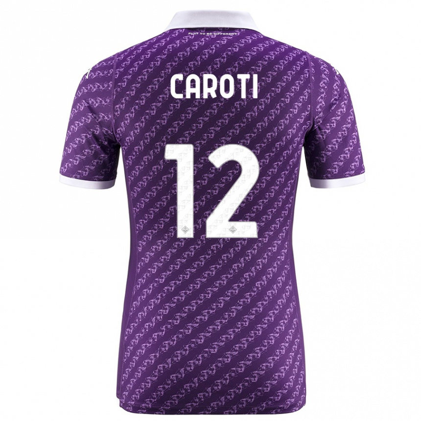 Niño Fútbol Camiseta Filippo Caroti #12 Violeta 1ª Equipación 2023/24