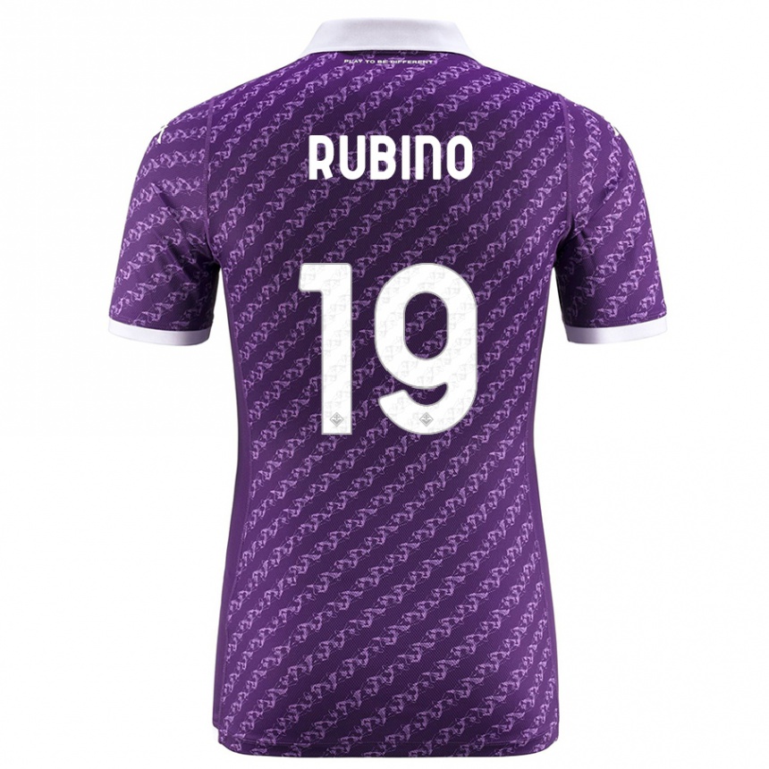 Niño Fútbol Camiseta Tommaso Rubino #19 Violeta 1ª Equipación 2023/24