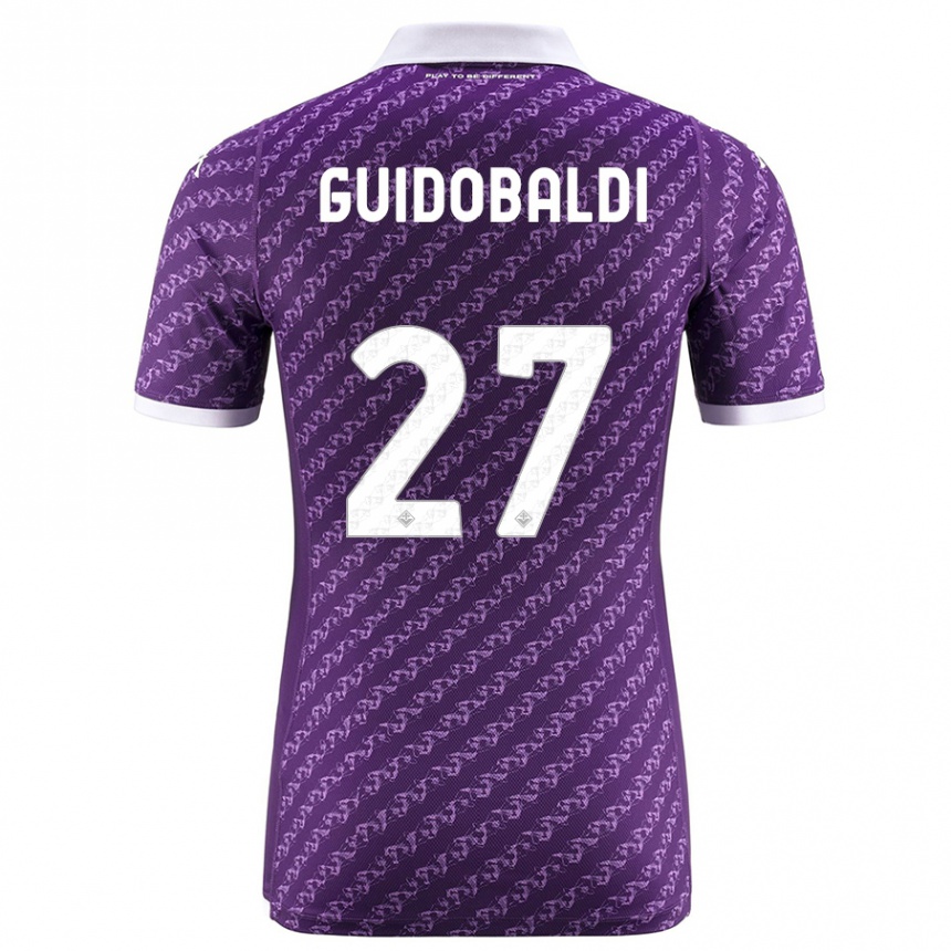 Niño Fútbol Camiseta Filippo Guidobaldi #27 Violeta 1ª Equipación 2023/24