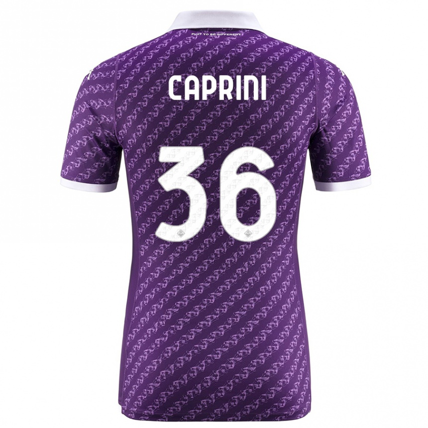 Niño Fútbol Camiseta Maat Daniel Caprini #36 Violeta 1ª Equipación 2023/24