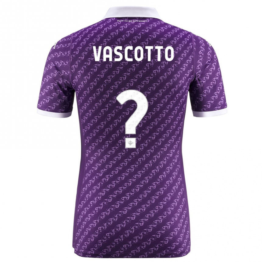 Niño Fútbol Camiseta Edoardo Vascotto #0 Violeta 1ª Equipación 2023/24