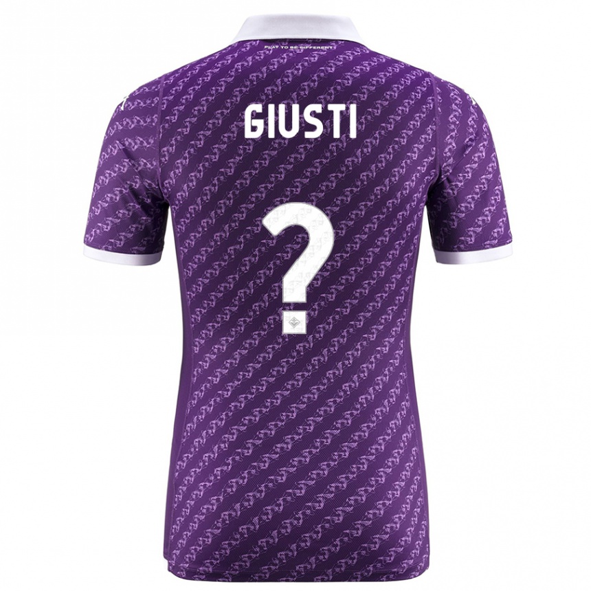 Niño Fútbol Camiseta Edoardo Giusti #0 Violeta 1ª Equipación 2023/24