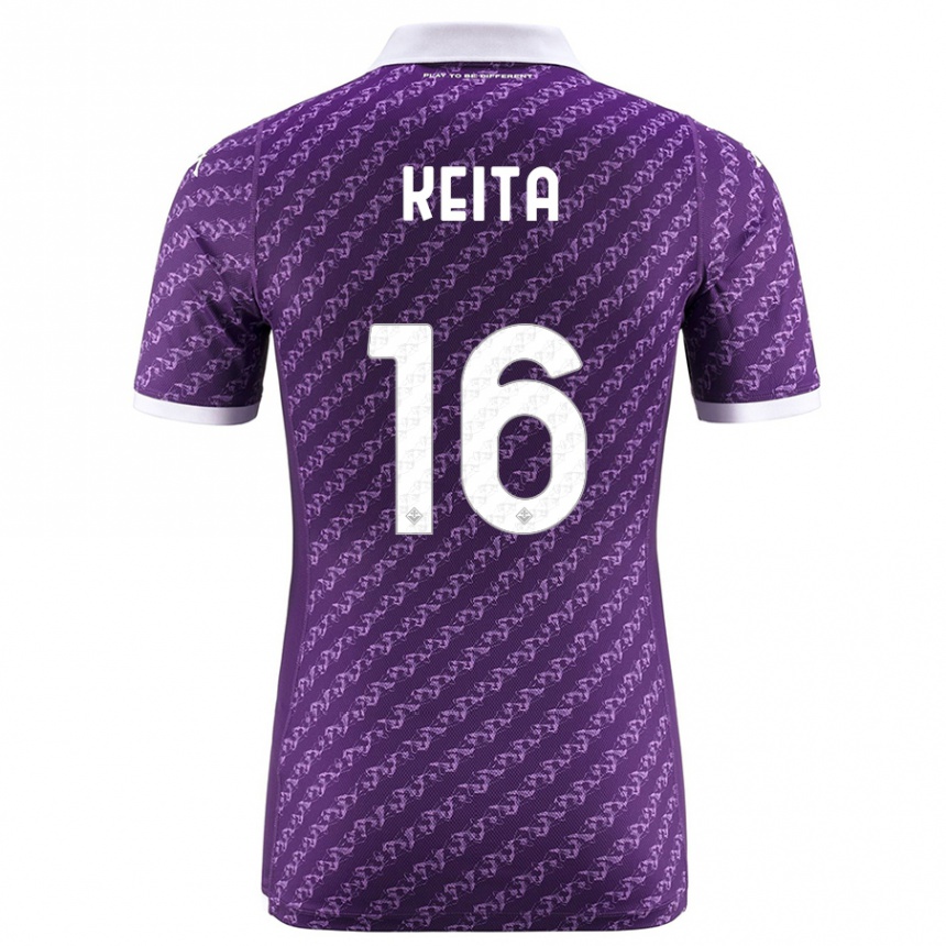 Niño Fútbol Camiseta Bala Keita #16 Violeta 1ª Equipación 2023/24