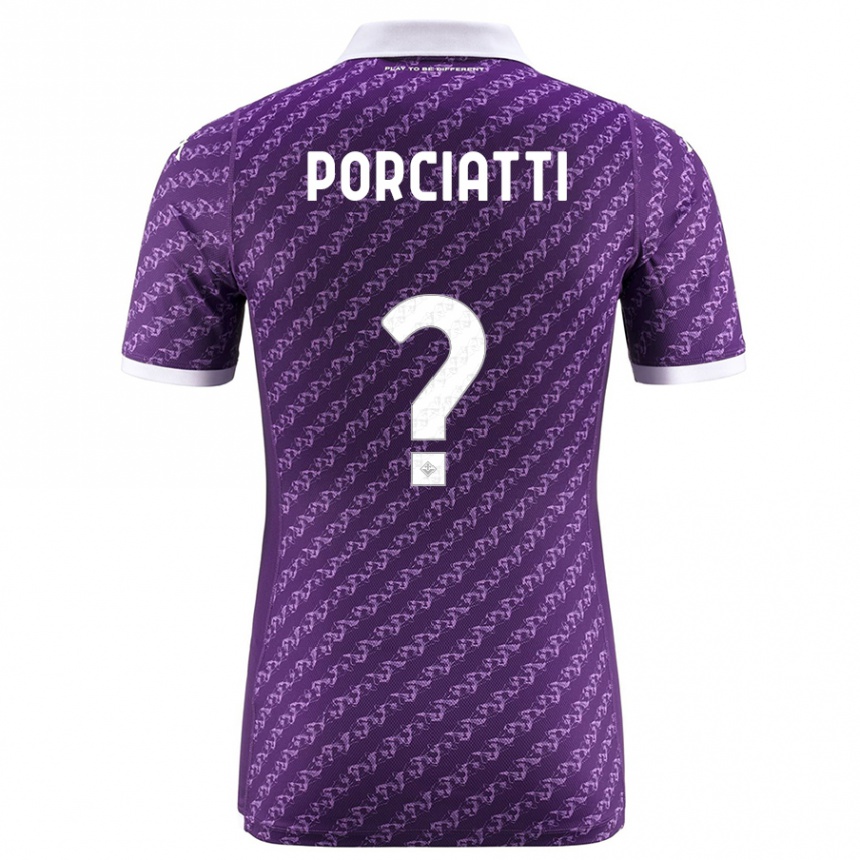 Niño Fútbol Camiseta Filippo Porciatti #0 Violeta 1ª Equipación 2023/24