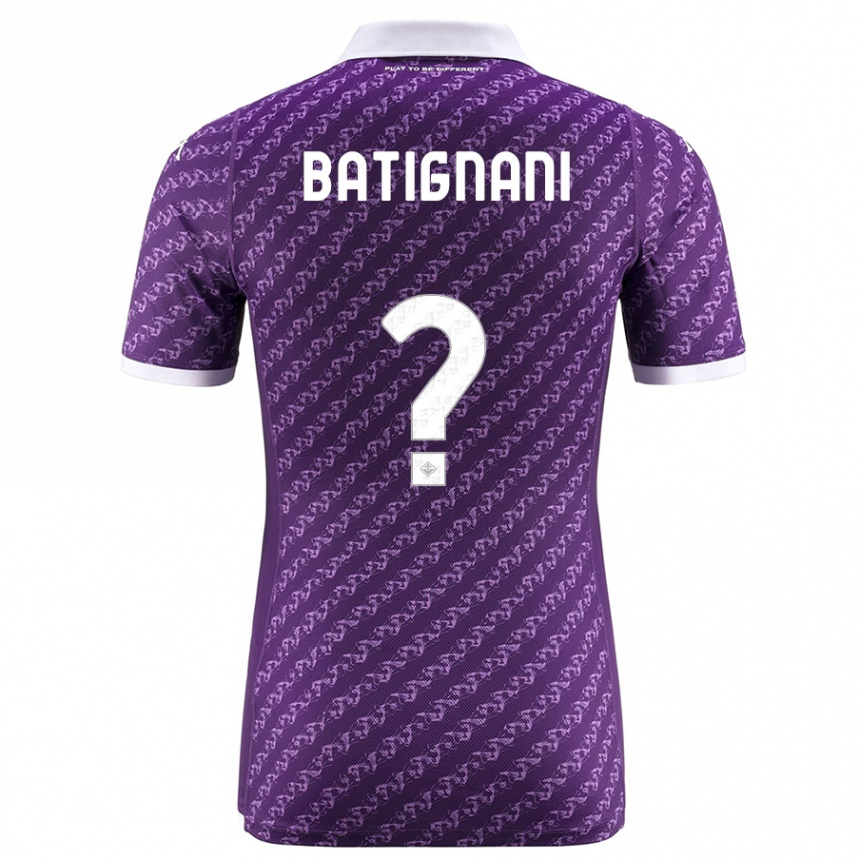 Niño Fútbol Camiseta Francesco Batignani #0 Violeta 1ª Equipación 2023/24