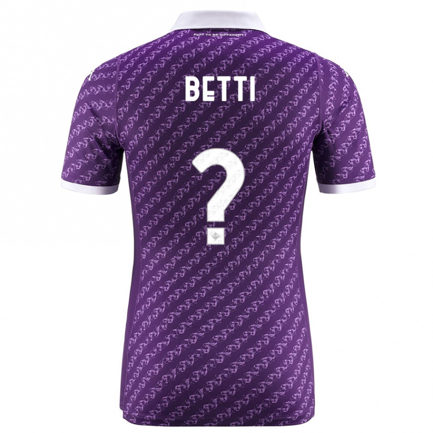 Niño Fútbol Camiseta Tiziano Betti #0 Violeta 1ª Equipación 2023/24