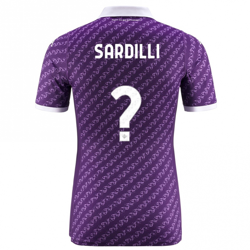 Niño Fútbol Camiseta Davide Sardilli #0 Violeta 1ª Equipación 2023/24