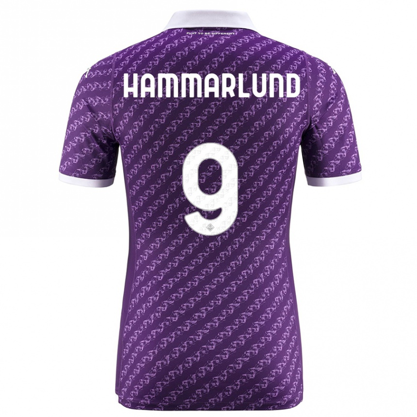 Niño Fútbol Camiseta Pauline Hammarlund #9 Violeta 1ª Equipación 2023/24