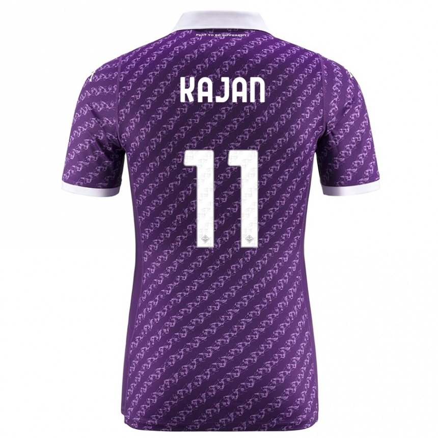 Niño Fútbol Camiseta Zsanett Kaján #11 Violeta 1ª Equipación 2023/24