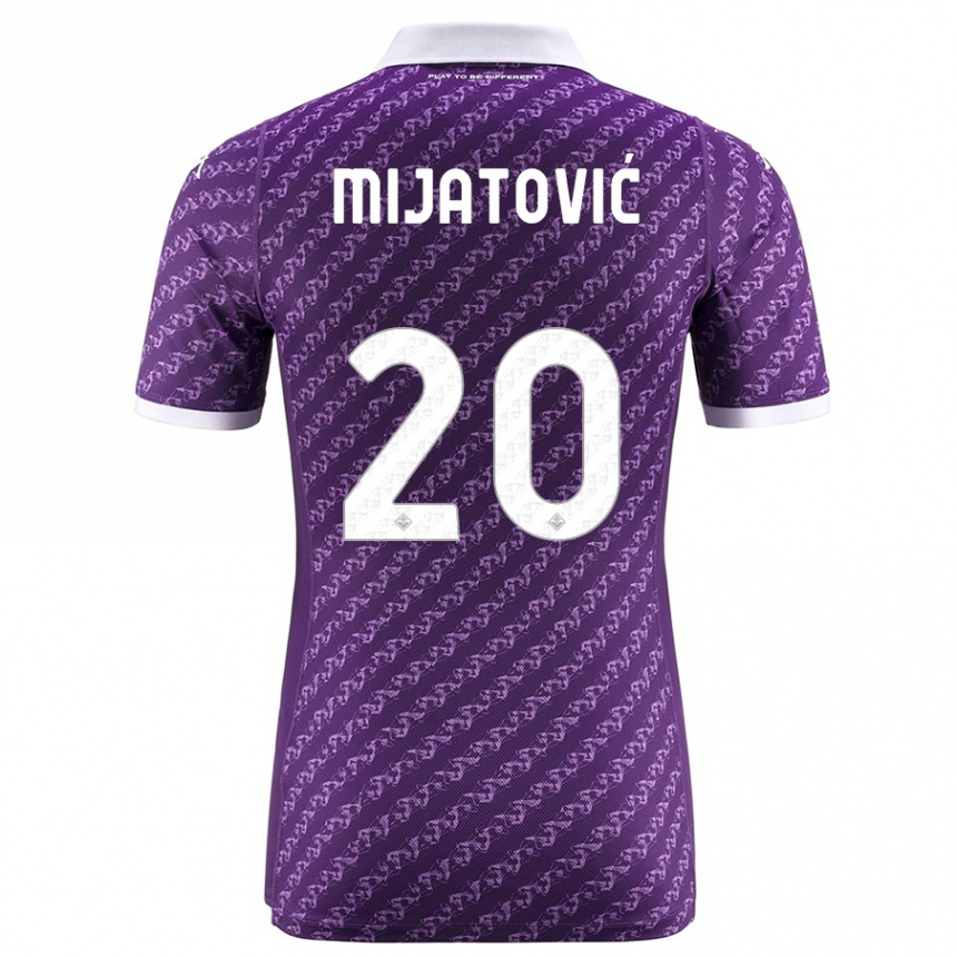 Niño Fútbol Camiseta Milica Mijatović #20 Violeta 1ª Equipación 2023/24