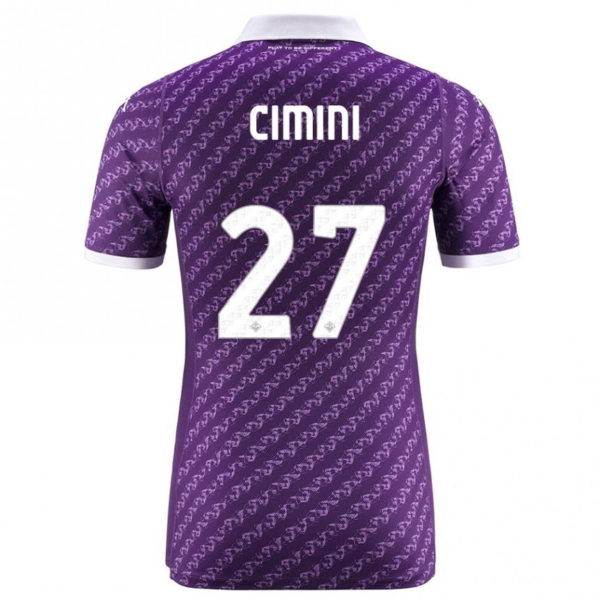 Niño Fútbol Camiseta Linda Tucceri Cimini #27 Violeta 1ª Equipación 2023/24
