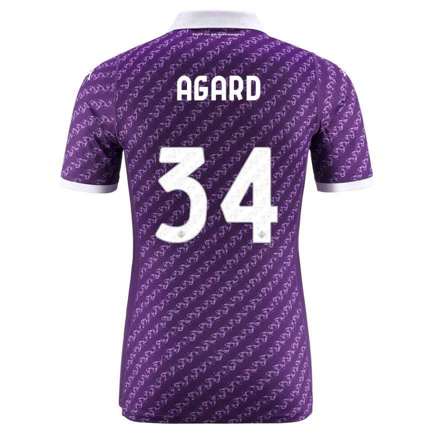 Niño Fútbol Camiseta Laura Agard #34 Violeta 1ª Equipación 2023/24