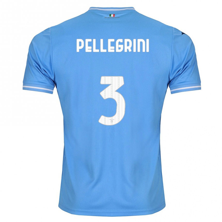 Niño Fútbol Camiseta Luca Pellegrini #3 Azul 1ª Equipación 2023/24