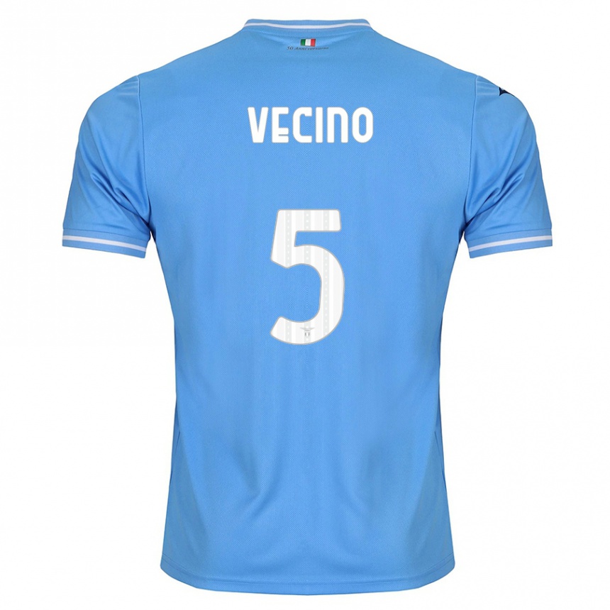 Niño Fútbol Camiseta Matías Vecino #5 Azul 1ª Equipación 2023/24