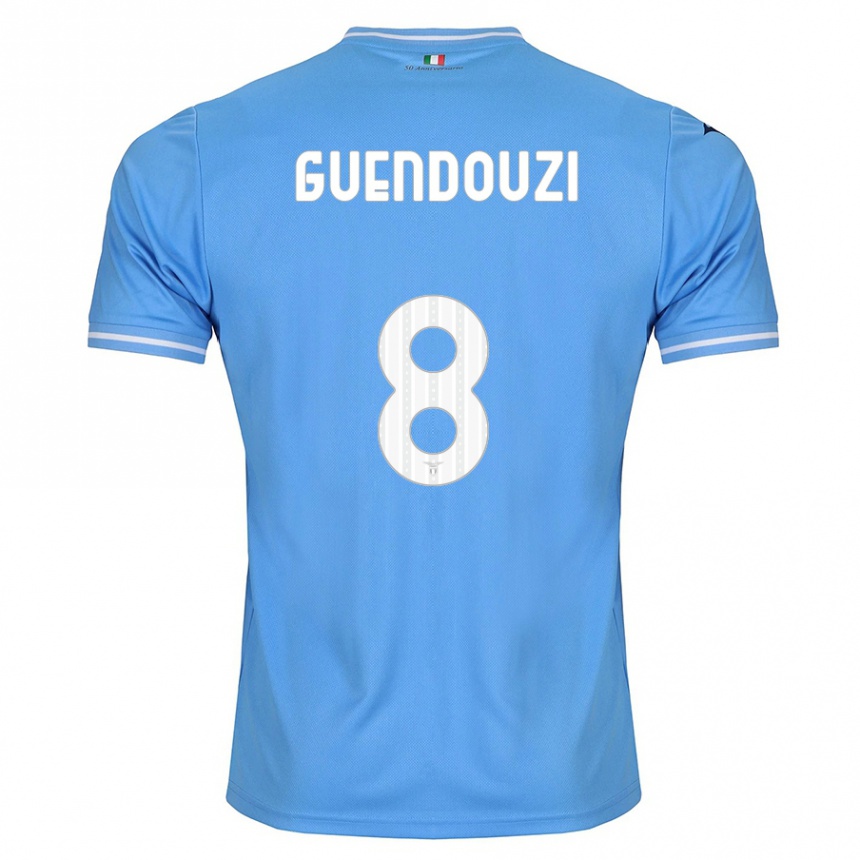 Niño Fútbol Camiseta Matteo Guendouzi #8 Azul 1ª Equipación 2023/24