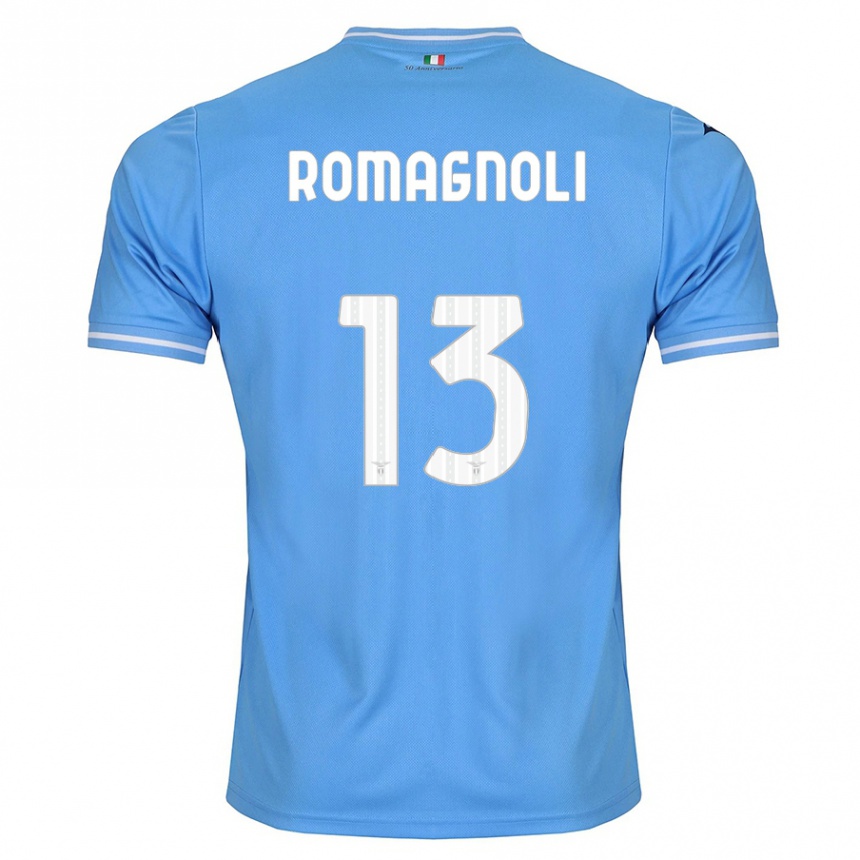 Niño Fútbol Camiseta Alessio Romagnoli #13 Azul 1ª Equipación 2023/24