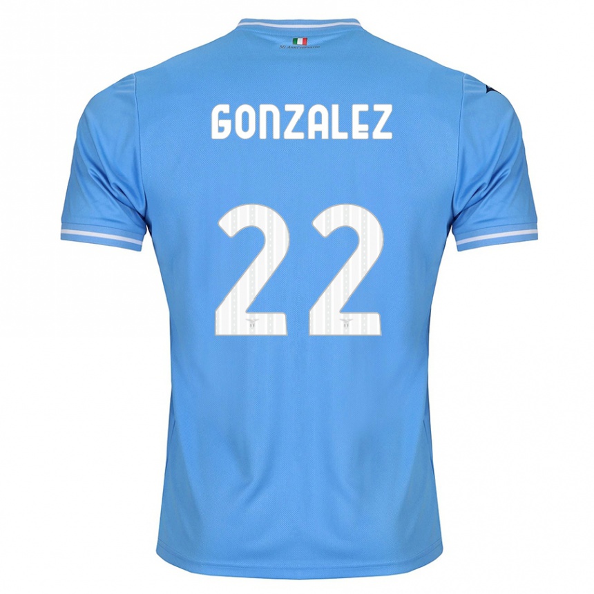 Niño Fútbol Camiseta Diego González #22 Azul 1ª Equipación 2023/24