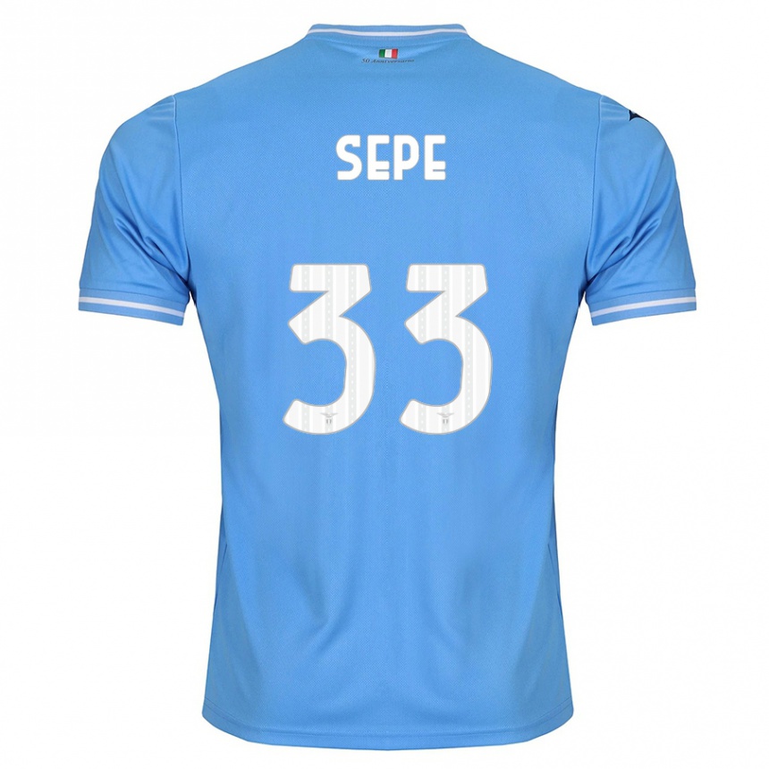 Niño Fútbol Camiseta Luigi Sepe #33 Azul 1ª Equipación 2023/24