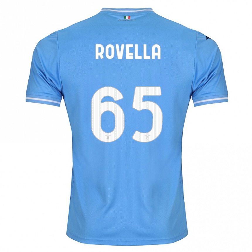Niño Fútbol Camiseta Nicolo Rovella #65 Azul 1ª Equipación 2023/24