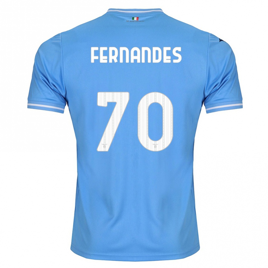 Niño Fútbol Camiseta Saná Fernandes #70 Azul 1ª Equipación 2023/24