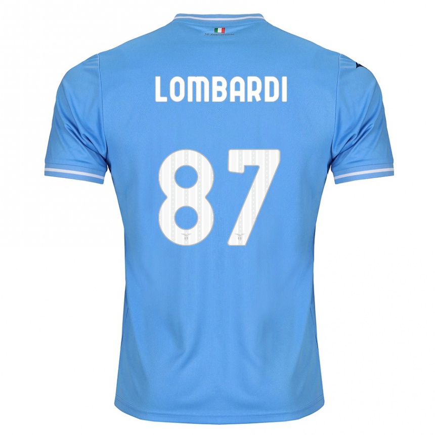 Niño Fútbol Camiseta Cristiano Lombardi #87 Azul 1ª Equipación 2023/24