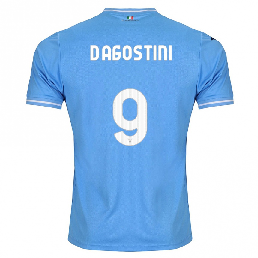 Niño Fútbol Camiseta Lorenzo D'agostini #9 Azul 1ª Equipación 2023/24