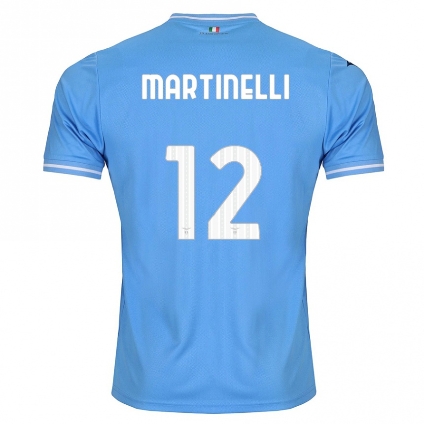 Niño Fútbol Camiseta Leonardo Martinelli #12 Azul 1ª Equipación 2023/24