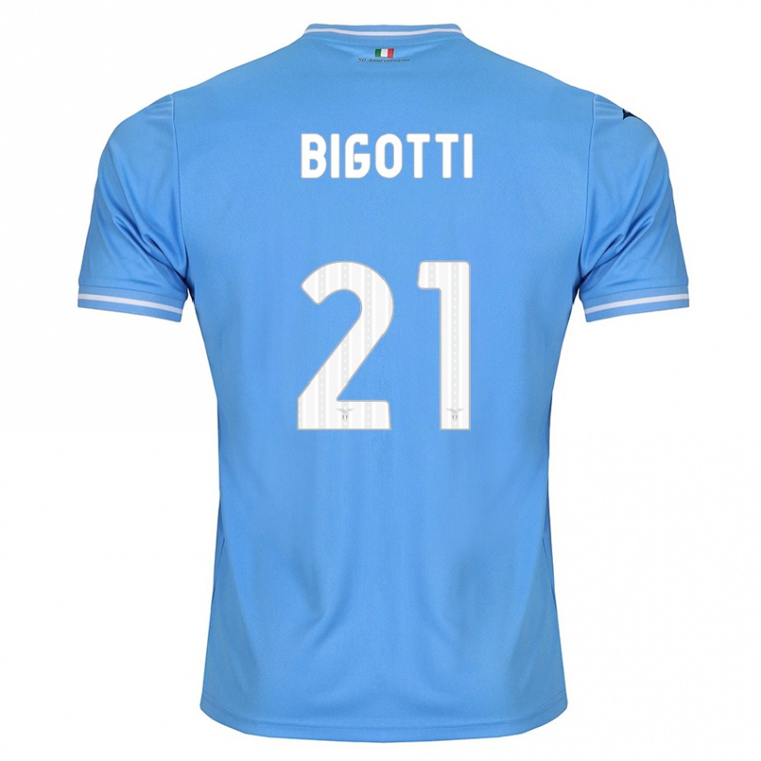 Niño Fútbol Camiseta Massimo Bigotti #21 Azul 1ª Equipación 2023/24