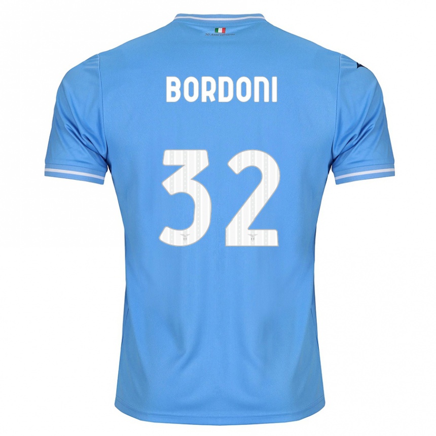 Niño Fútbol Camiseta Tommaso Bordoni #32 Azul 1ª Equipación 2023/24