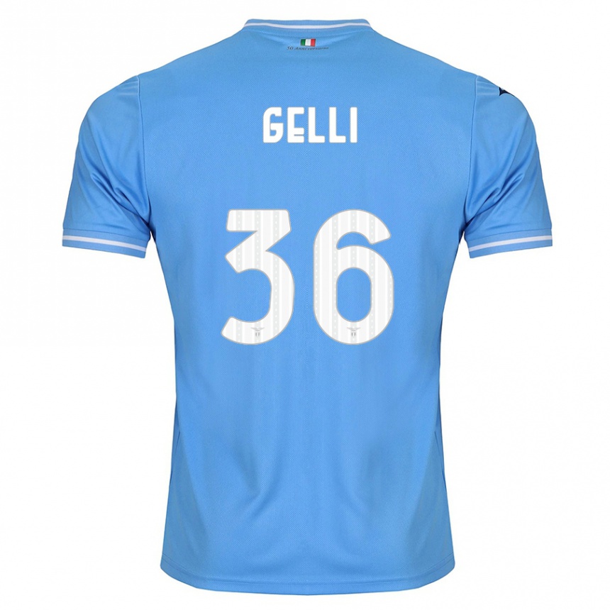 Niño Fútbol Camiseta Valerio Gelli #36 Azul 1ª Equipación 2023/24