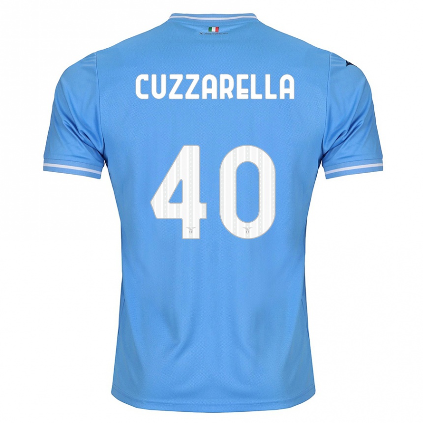 Niño Fútbol Camiseta Cristian Cuzzarella #40 Azul 1ª Equipación 2023/24