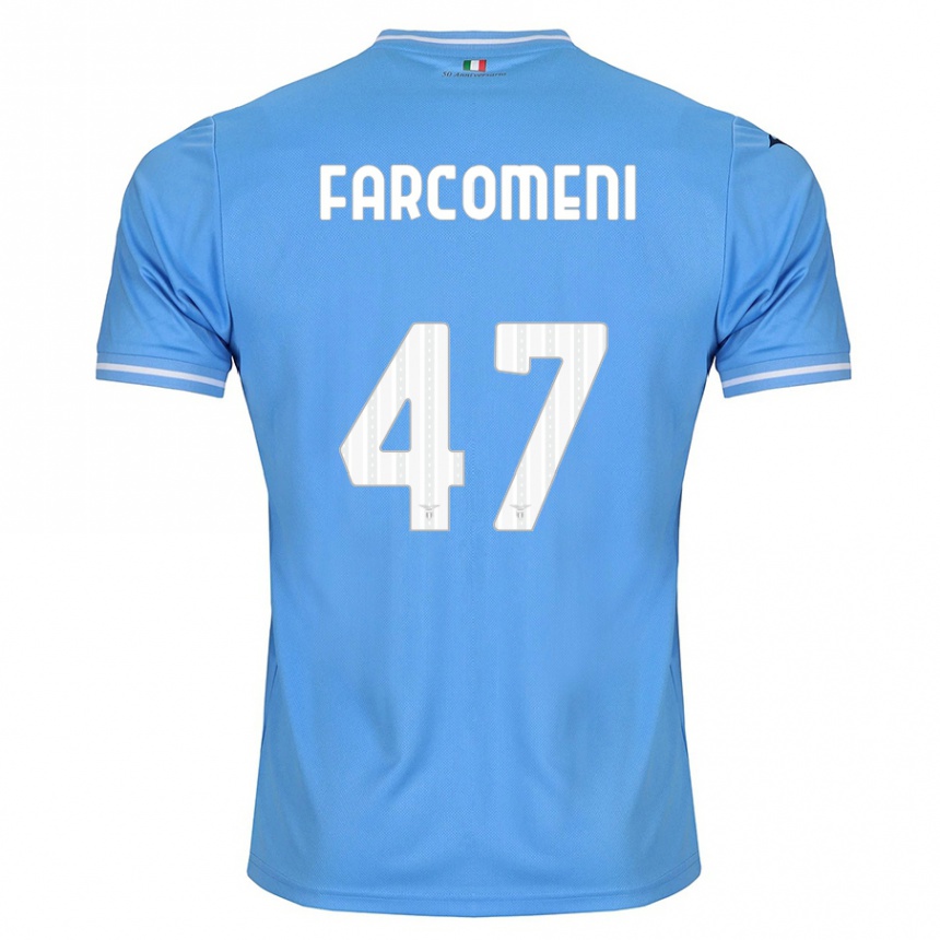 Niño Fútbol Camiseta Valerio Farcomeni #47 Azul 1ª Equipación 2023/24