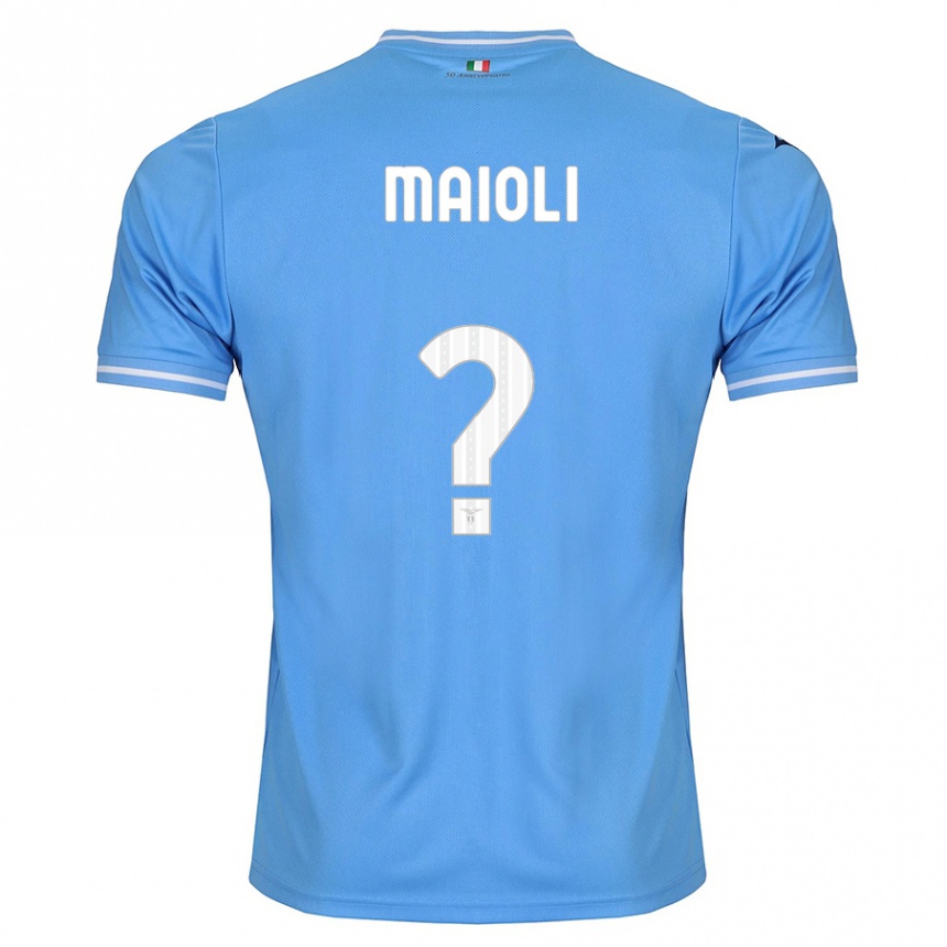 Niño Fútbol Camiseta Francesco Maioli #0 Azul 1ª Equipación 2023/24