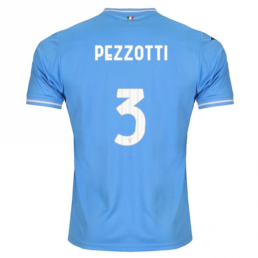 Niño Fútbol Camiseta Arianna Pezzotti #3 Azul 1ª Equipación 2023/24