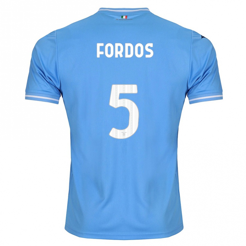 Niño Fútbol Camiseta Beatrix Fordos #5 Azul 1ª Equipación 2023/24