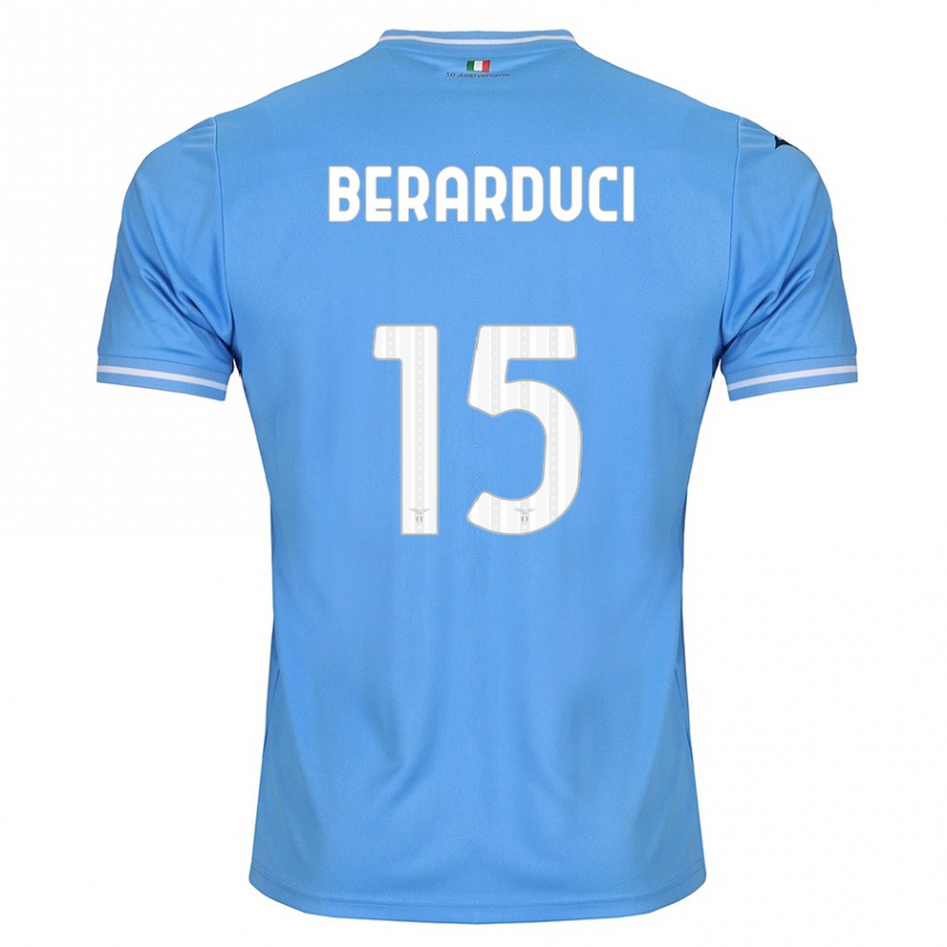 Niño Fútbol Camiseta Martina Berarduci #15 Azul 1ª Equipación 2023/24