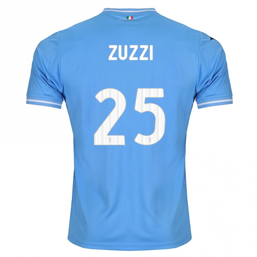 Niño Fútbol Camiseta Giorgia Zuzzi #25 Azul 1ª Equipación 2023/24