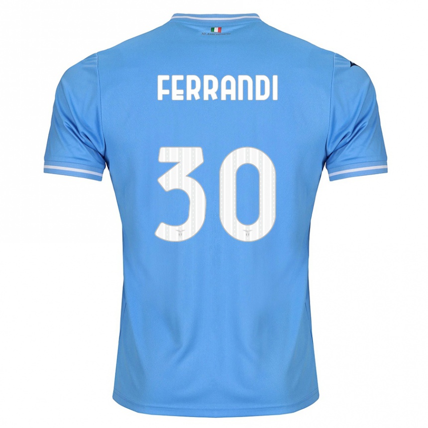 Niño Fútbol Camiseta Giulia Ferrandi #30 Azul 1ª Equipación 2023/24