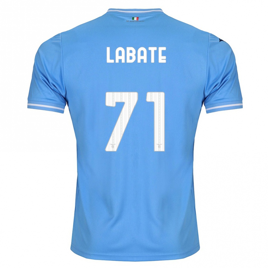 Niño Fútbol Camiseta Camilla Labate #71 Azul 1ª Equipación 2023/24