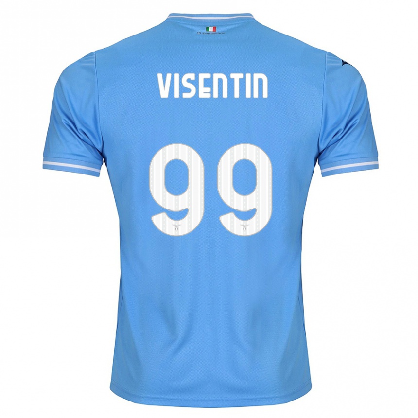 Niño Fútbol Camiseta Noemi Visentin #99 Azul 1ª Equipación 2023/24