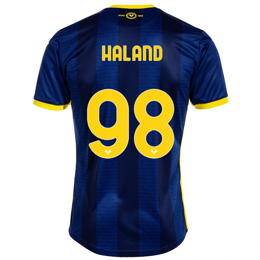 Niño Fútbol Camiseta Benedicte Iversen Håland #98 Armada 1ª Equipación 2023/24