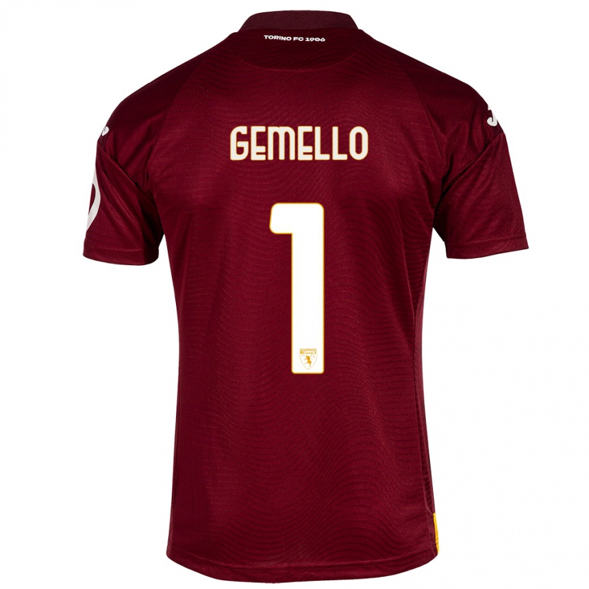 Niño Fútbol Camiseta Luca Gemello #1 Rojo Oscuro 1ª Equipación 2023/24