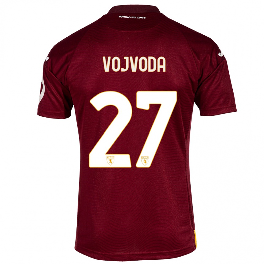 Niño Fútbol Camiseta Mërgim Vojvoda #27 Rojo Oscuro 1ª Equipación 2023/24