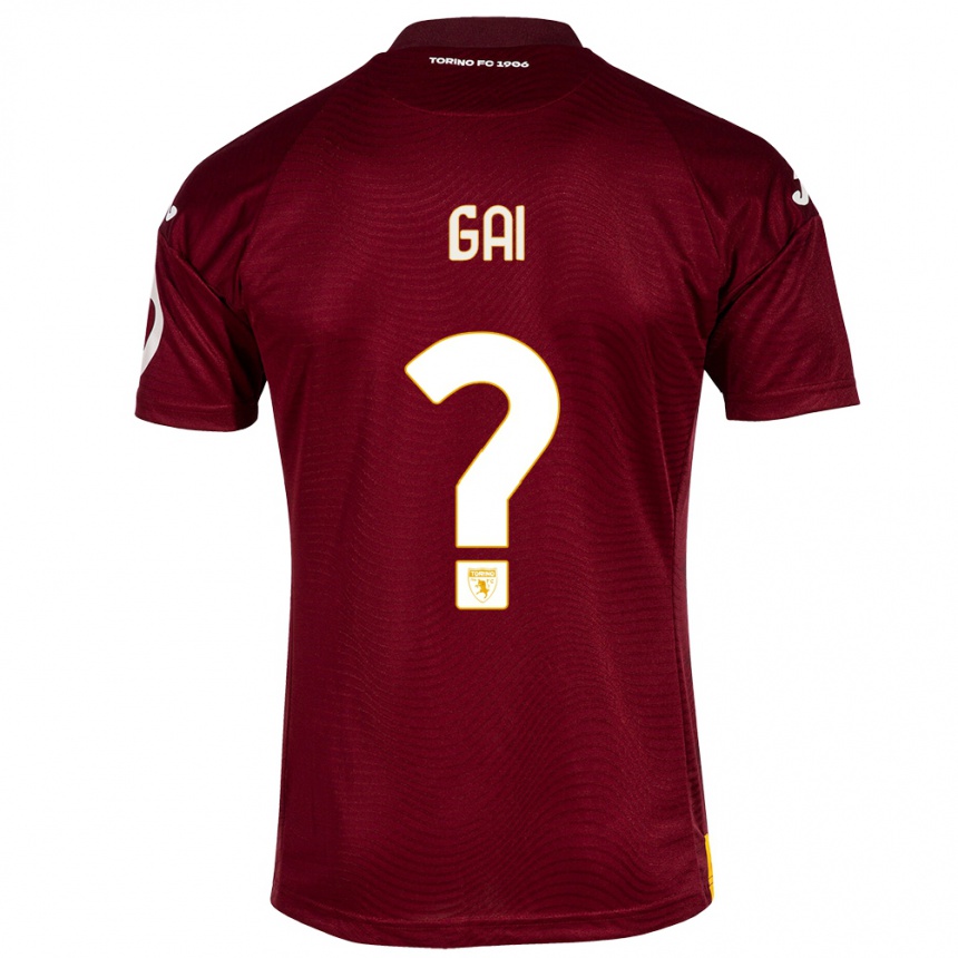 Niño Fútbol Camiseta Fabrizio Gai #0 Rojo Oscuro 1ª Equipación 2023/24