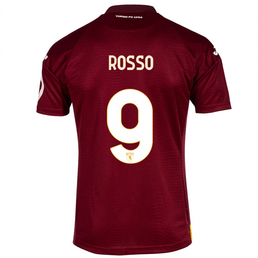 Niño Fútbol Camiseta Eleonora Rosso #9 Rojo Oscuro 1ª Equipación 2023/24