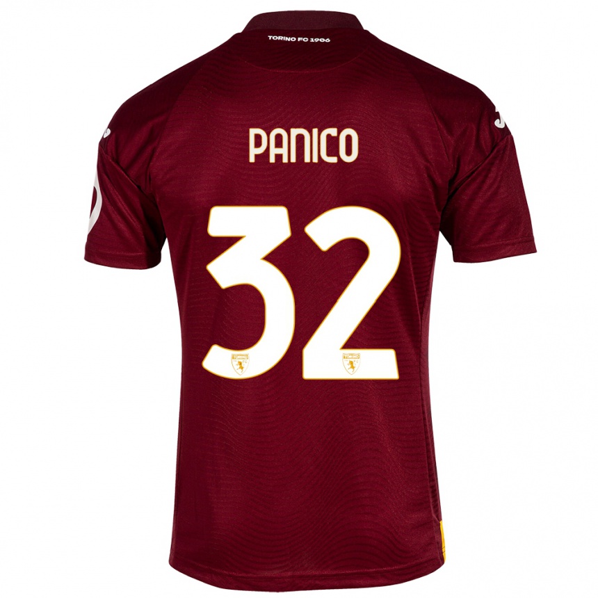 Niño Fútbol Camiseta Patrizia Panico #32 Rojo Oscuro 1ª Equipación 2023/24