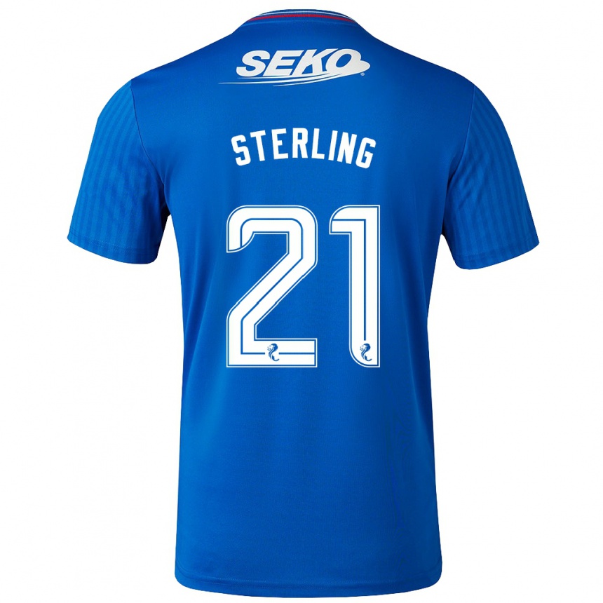 Niño Fútbol Camiseta Dujon Sterling #21 Azul 1ª Equipación 2023/24